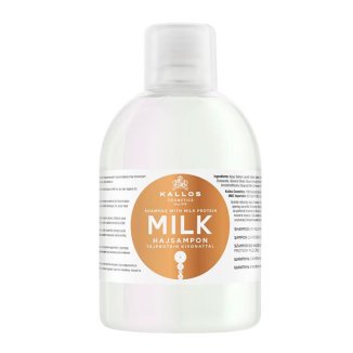 Kallos Kjmn, szampon do włosów, Milk z wyciągiem z Proteiny mlecznej, 1 l - zdjęcie produktu