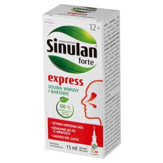 Sinulan Forte Express, aerozol do nosa, 15 ml - zdjęcie produktu