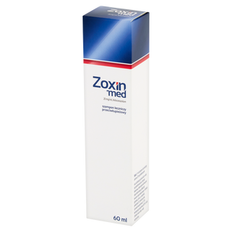 Zoxin-med 20 mg/ ml, szampon leczniczy przeciwłupieżowy, 60 ml - zdjęcie produktu