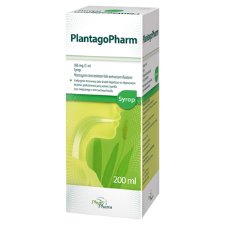 PlantagoPharm 506 mg/5 ml, syrop, 200 ml - zdjęcie produktu