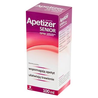 Apetizer Senior, syrop, smak malinowo-porzeczkowy, 100 ml - zdjęcie produktu