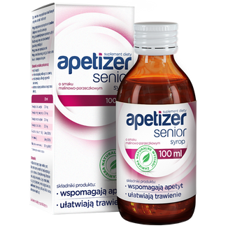 Apetizer Senior, syrop, smak malinowo-porzeczkowy, 100 ml - zdjęcie produktu