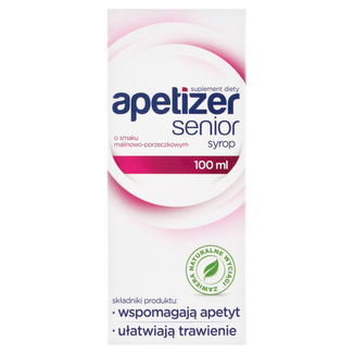Apetizer Senior, syrop, smak malinowo-porzeczkowy, 100 ml - zdjęcie produktu