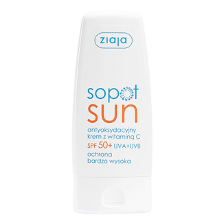 Ziaja Sopot Sun, antyoksydacyjny krem z witaminą C, SPF 50+, 50 ml - zdjęcie produktu