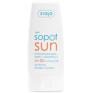 Ziaja Sopot Sun, antyoksydacyjny krem z witaminą C, SPF 50+, 50 ml - zdjęcie produktu