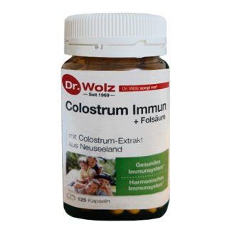 Colostrum Immun + Folsaure, colostrum + kwas foliowy, 125 kapsułek - zdjęcie produktu