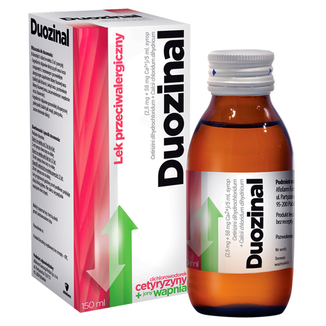 Duozinal (2,5 mg + 58 mg)/ 5 ml, syrop, 150 ml KRÓTKA DATA - zdjęcie produktu