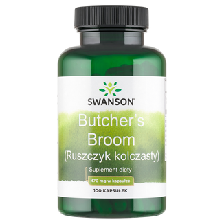 Swanson Full Spectrum Butcher`s Broom, ruszczyk kolczasty, 100 kapsułek Swanson Full Spectrum Butcher`s Broom, ruszczyk kolczasty, 100 kapsułek - zdjęcie produktu