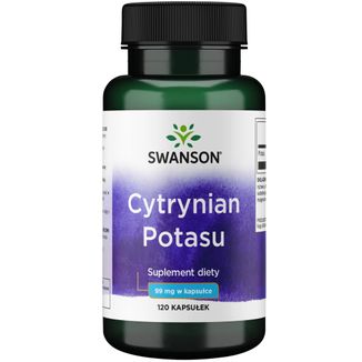 Swanson Potassium Citrate, cytrynian potasu, 120 kapsułek - zdjęcie produktu