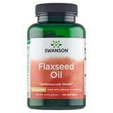 Swanson Flaxseed Oil, olej z siemienia lnianego, 100 kapsułek żelowych - miniaturka zdjęcia produktu