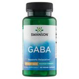 Swanson GABA, kwas gamma aminomasłowy 750 mg, 60 kapsułek - miniaturka zdjęcia produktu