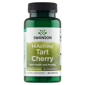 Swanson HiActives Tart Cherry, ekstrakt z wiśni, 60 kapsułek - zdjęcie produktu