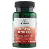 Swanson 100% Pure Krill Oil, olej z kryla antarktycznego, 60 kapsułek żelowych - miniaturka zdjęcia produktu