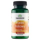 Swanson Folic Acid, kwas foliowy 800 μg, 250 kapsułek - miniaturka zdjęcia produktu