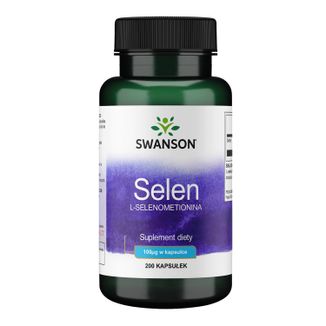 Swanson Selenium, selen 100 µg, 200 kapsułek - zdjęcie produktu