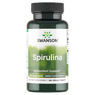 Swanson Spirulina, 180 tabletek Swanson Spirulina, 180 tabletek - zdjęcie produktu