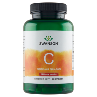 Swanson C, witamina C 1000 mg z dziką różą, 90 kapsułek - zdjęcie produktu