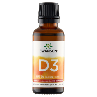 Swanson Vitamin D3 Drops, witamina D 2000 IU, krople, 29,6 ml - zdjęcie produktu