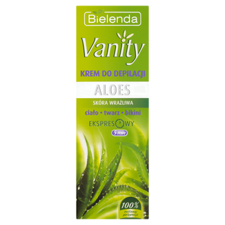 Bielenda Vanity, krem do depilacji, Aloes, 100 ml USZKODZONE OPAKOWANIE - zdjęcie produktu