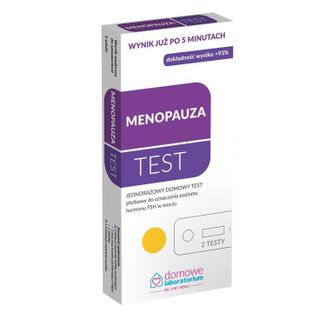 Domowe Laboratorium Menopauza Test, domowy test do wykrywania FSH w moczu, 2 sztuki - zdjęcie produktu