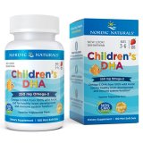 Nordic Naturals Childrens DHA, dla dzieci od 3 lat, smak truskawkowy, 180 kapsułek do żucia - miniaturka zdjęcia produktu