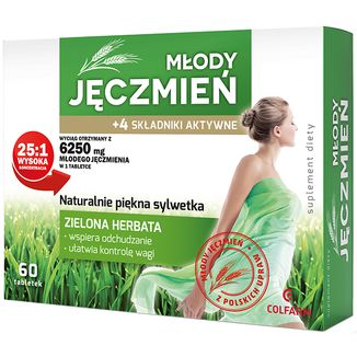 Młody Jęczmień, 60 tabletek USZKODZONE OPAKOWANIE - zdjęcie produktu