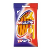 Polsilver, maszynki do golenia, jednorazowe, 10 sztuk - miniaturka zdjęcia produktu