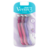 Gillette Venus 3, maszynka do golenia dla kobiet, jednorazowa, mix, 3 sztuki - miniaturka zdjęcia produktu