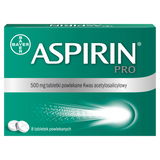 Aspirin Pro 500 mg, 8 tabletek powlekanych - miniaturka zdjęcia produktu