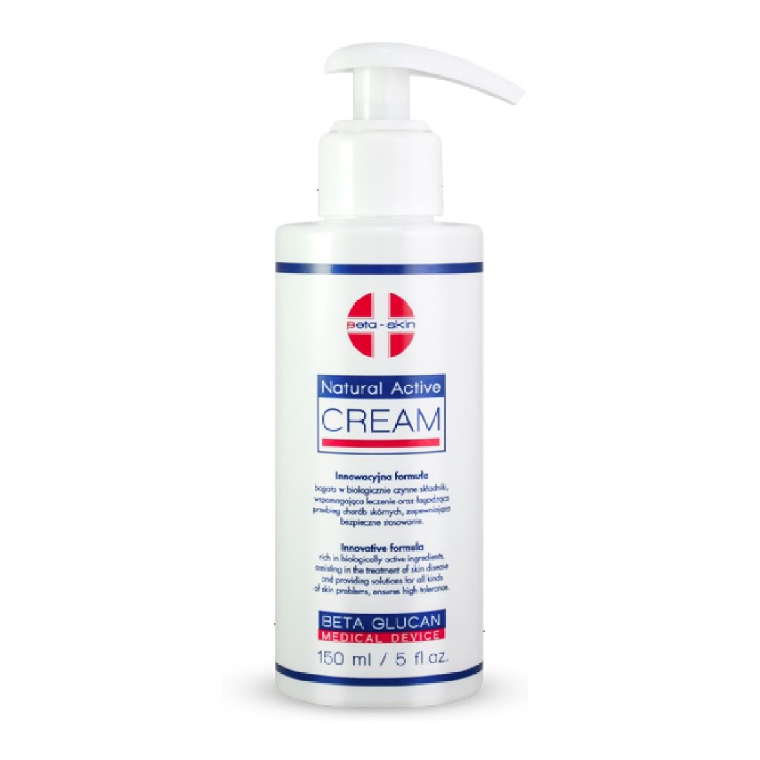 Beta Skin Beta-Skin Natural Active Cream, Körpercreme, 500 ml — Inhaltsstoffe und Bewertung