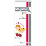 Magnefar B6 Junior, płyn dla dzieci od 3 lat i dorosłych, smak malinowy, 120 ml USZKODZONE OPAKOWANIE - miniaturka zdjęcia produktu