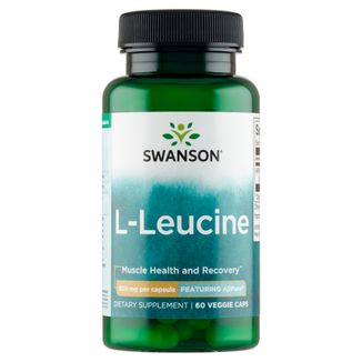 Swanson AjiPure L-Leucine, L-leucyna 500 mg, 60 kapsułek wegetariańskich - zdjęcie produktu