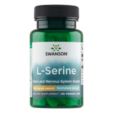 Swanson AjiPure L-Serine, L-seryna 500 mg, 60 kapsułek wegetariańskich - miniaturka zdjęcia produktu
