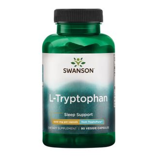 Swanson L-Tryptophan TryptoPure, L-tryptofan 500 mg, 90 kapsułek wegetariańskich - zdjęcie produktu