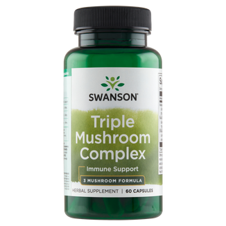 Swanson Triple Mushroom Complex, Maitake + Reishi + Shiitake, 60 kapsułek - zdjęcie produktu