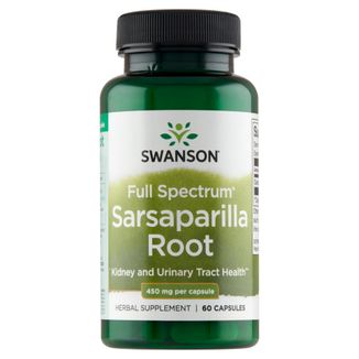 Swanson Sarsaparilla Root, korzeń kolcorośli, 60 kapsułek - zdjęcie produktu