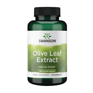 Swanson Olive Leaf Extract, liść oliwny 500 mg, 60 kapsułek - zdjęcie produktu
