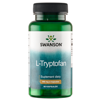 Swanson L-Tryptophan, L-tryptofan 500 mg, 60 kapsułek USZKODZONE OPAKOWANIE - zdjęcie produktu