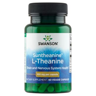 Swanson Suntheanine L-Theanine, L-teanina, 60 kapsułek wegetariańskich - zdjęcie produktu