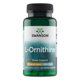 Swanson L-Ornithine, L-ornityna 500 mg, 60 kapsułek wegetariańskich - miniaturka zdjęcia produktu