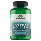 Swanson L-arginina i L-ornityna, 100 kapsułek - miniaturka zdjęcia produktu