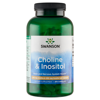 Swanson Choline & Inositol, cholina i inozytol, 250 kapsułek KRÓTKA DATA - zdjęcie produktu