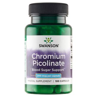 Swanson Chromium Picoliante, chrom 200 µg, 100 kapsułek - zdjęcie produktu