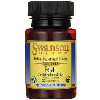 Swanson Folate, folian Quatrefolic 400 μg, 30 kapsułek - 2 Swanson Folate, folian Quatrefolic 400 μg, 30 kapsułek - 2 - zdjęcie produktu