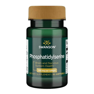 Swanson Phosphatidylserine 100 mg, fosfatydylseryna, 30 kapsułek - zdjęcie produktu