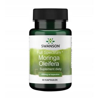 Swanson Full Spectrum Moringa Oleifera, moringa olejodajna, 60 kapsułek - zdjęcie produktu