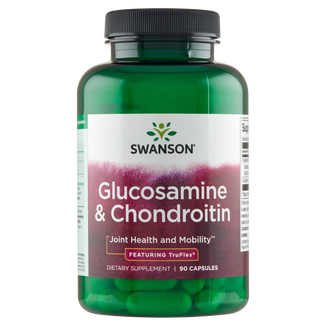 Swanson Glucosamine & Chondroitin, glukozamina i chondroityna, 90 kapsułek - zdjęcie produktu
