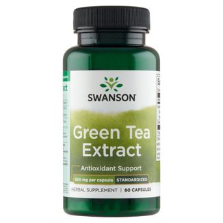 Swanson Green Tea Extract, zielona herbata, 60 kapsułek - zdjęcie produktu