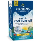 Nordic Naturals Arctic Cod Liver Oil, smak cytrynowy, 90 kapsułek - miniaturka zdjęcia produktu