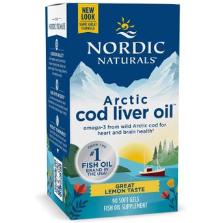 Nordic Naturals Arctic Cod Liver Oil, smak cytrynowy, 90 kapsułek Nordic Naturals Arctic Cod Liver Oil, smak cytrynowy, 90 kapsułek - zdjęcie produktu